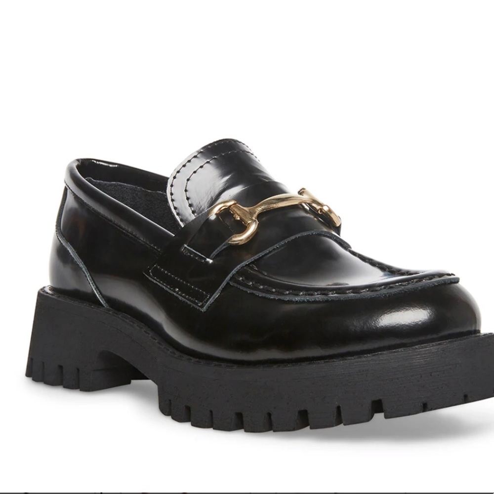 Steve Madden Black Lando Loafers